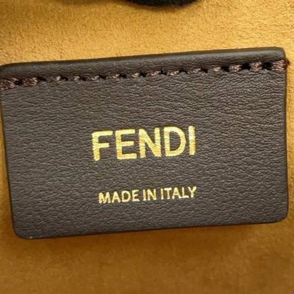 フェンディ ショルダーバッグ モン トレゾール ミニ ラフィア/レザー 8BS010 FENDI 2wayハンドバッグ