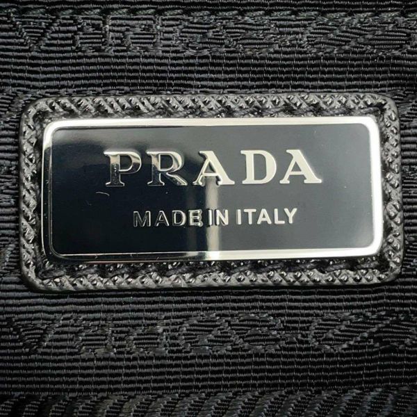 プラダ ボディバッグ Re-Nylon サフィアーノ ナイロン 2VL033 PRADA ウエストバッグ 黒