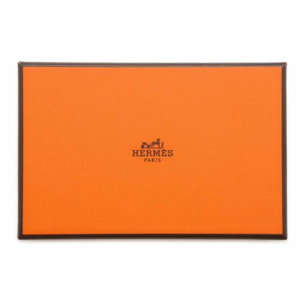 エルメス カードケース カルヴィ エトゥープ エプソン W刻印 HERMES 名刺入れ