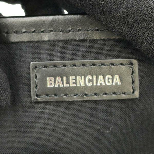 バレンシアガ トートバッグ ネイビーカバス ハート S ポーチ付 339933 BALENCIAGA スモールサイズ 黒