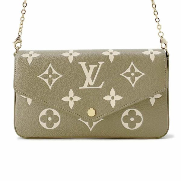 ルイヴィトン チェーンウォレット モノグラム・アンプラント ポシェット・フェリシー M82480 LOUIS VUITTON 財布 グリーン 安心保証  | 中古・新品ブランド販売ギャラリーレア公式通販