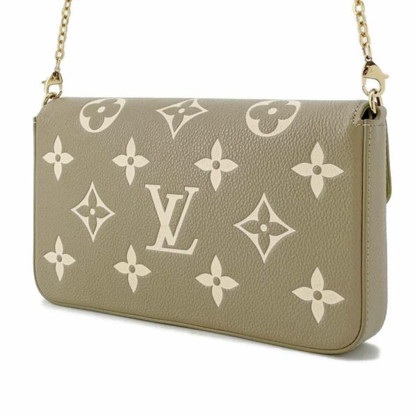 ルイヴィトン チェーンウォレット モノグラム・アンプラント ポシェット・フェリシー M82480 LOUIS VUITTON 財布 グリーン