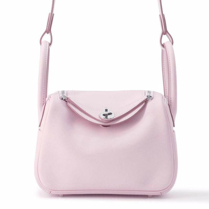 エルメス リンディ ミニ ヴェルソ モーヴペール/ゴールド/シルバー金具 スイフト U刻印 2wayショルダー