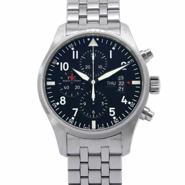 IWC パイロットウォッチ クロノグラフ IW377704 腕時計 黒文字盤 安心保証 | 中古・新品ブランド販売ギャラリーレア公式通販