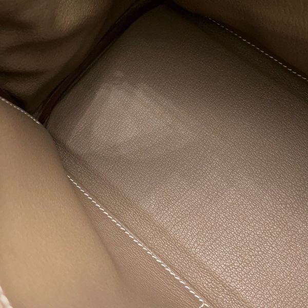 エルメス ハンドバッグ ケリー28 内縫い エトゥープ/ゴールド金具 トゴ B刻印 2wayショルダー