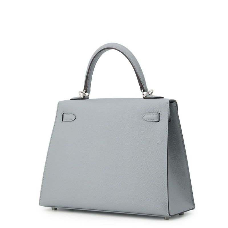 エルメス ハンドバッグ ケリー25 外縫い グリパンタン/シルバー金具 エプソン K刻印 2wayショルダー