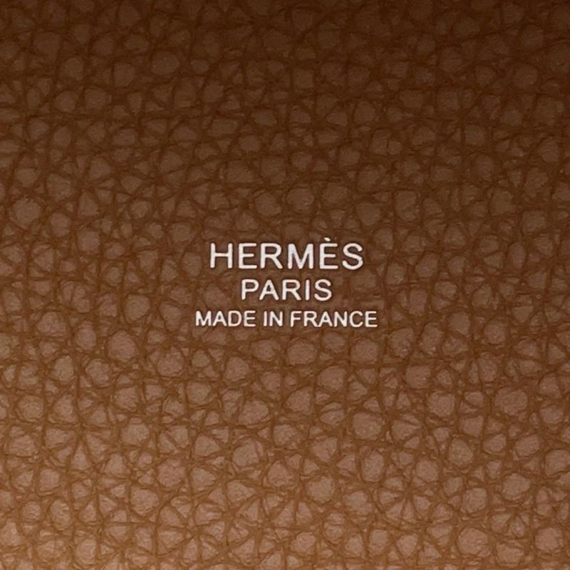 エルメス ハンドバッグ ピコタンロックMM ゴールド/シルバー金具 トリヨンクレマンス K刻印