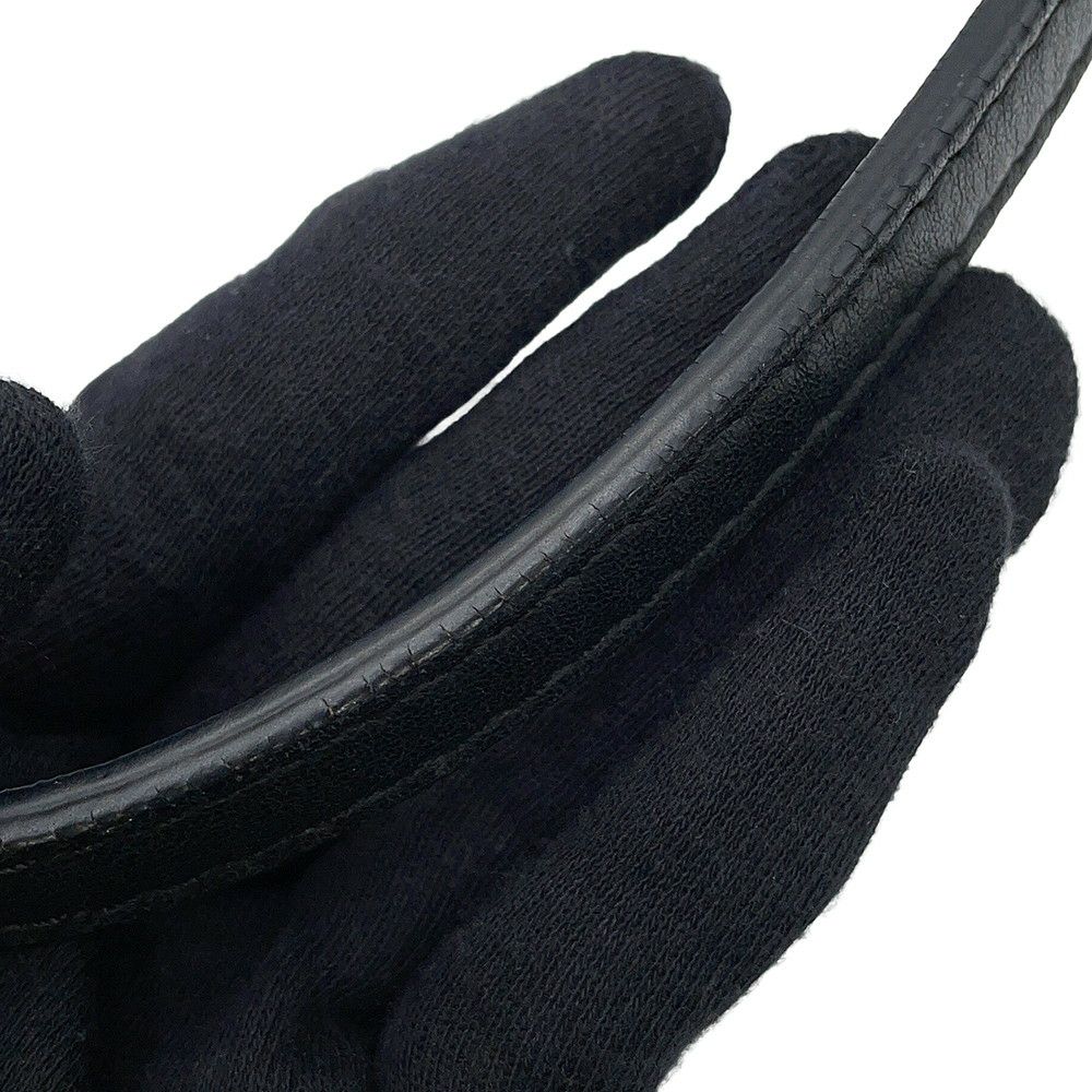 シャネル チェーンショルダーバッグ マトラッセ ココマーク マチポケット アコーディオン ラムスキン CHANEL 黒