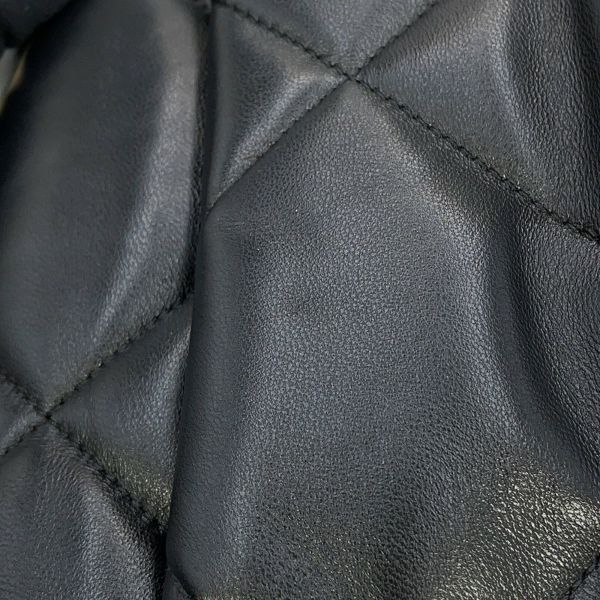 シャネル チェーンショルダーバッグ CHANEL19 マトラッセ ココマーク ラムスキン AS1160 CHANEL 黒