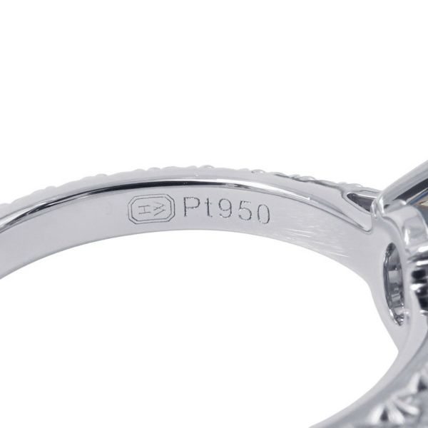 ハリーウィンストン リング オーバルシェイプ リング ダイヤ/サファイア 1.23ct Pt950プラチナ サイズ約7号 鑑別書付き RGSPOV010BRL