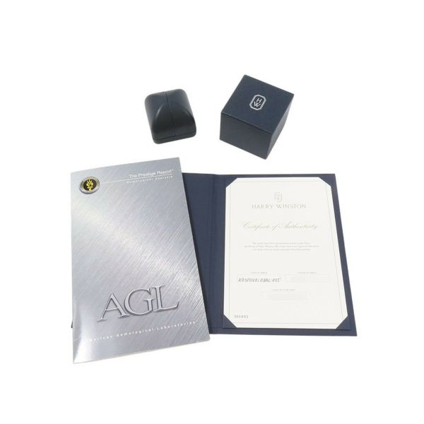 ハリーウィンストン リング オーバルシェイプ リング ダイヤ/サファイア 1.23ct Pt950プラチナ サイズ約7号 鑑別書付き RGSPOV010BRL