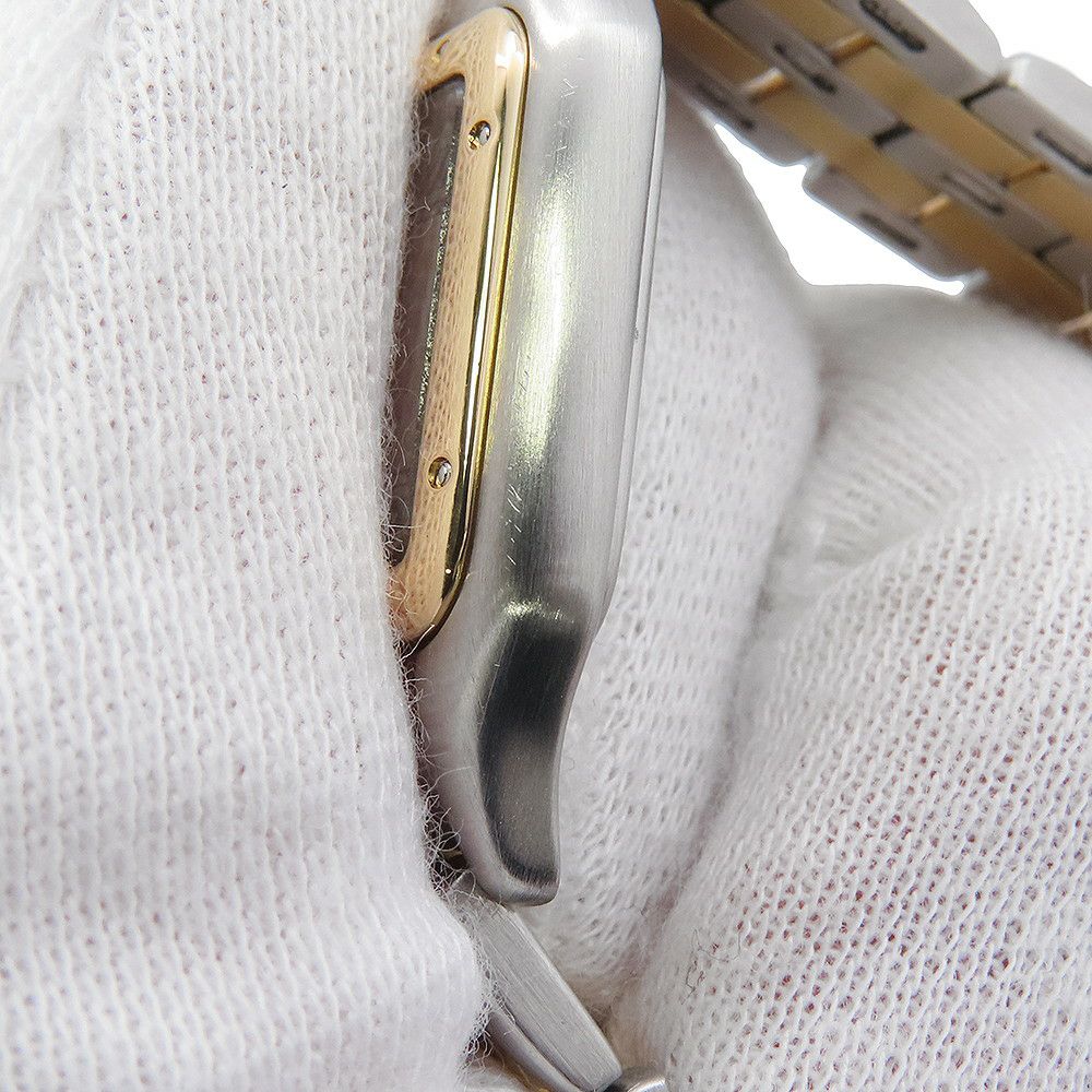 カルティエ パンテールSM 2ロウ SS/K18イエローゴールド W25029B6 Cartier 腕時計 アイボリー文字盤 クォーツ