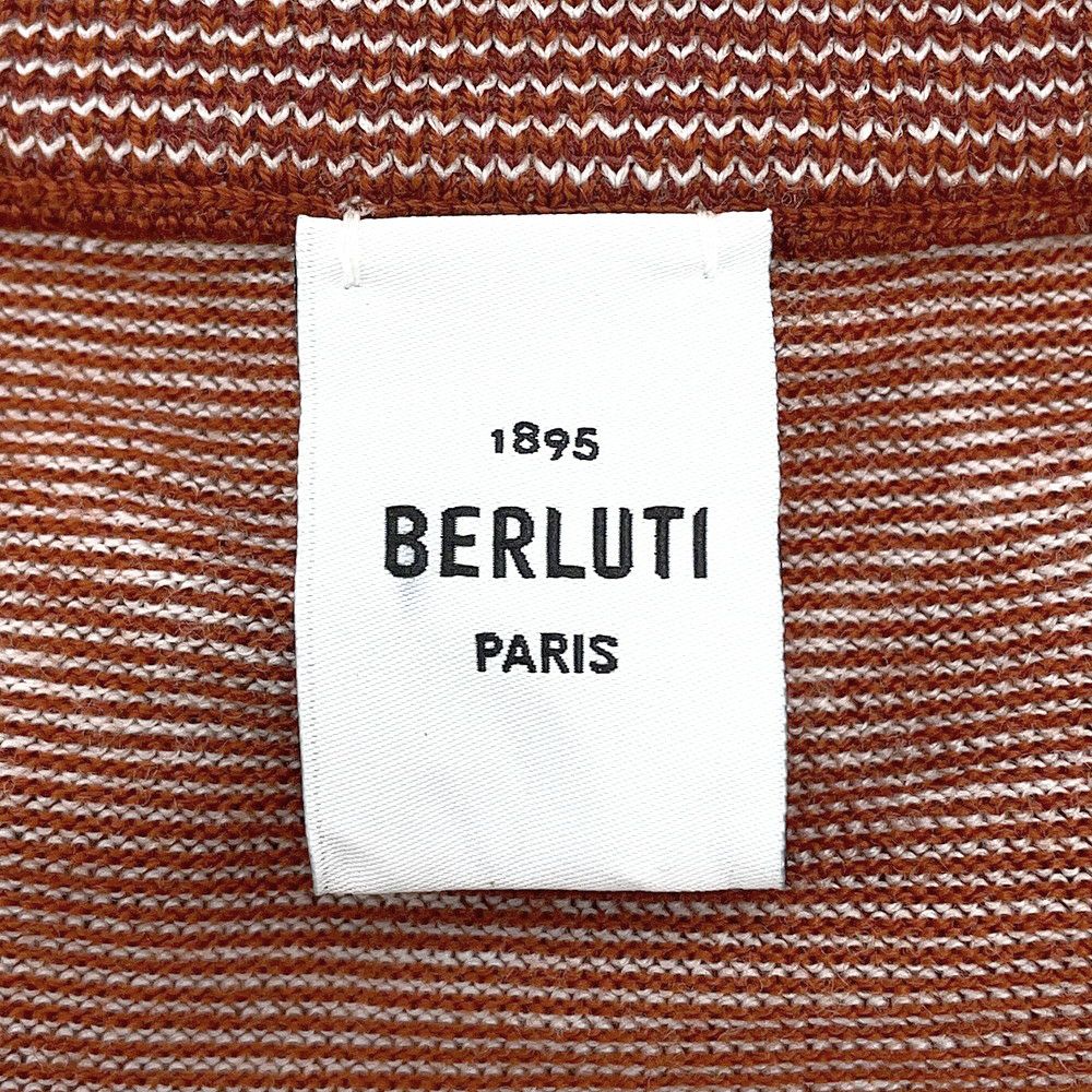 ベルルッティ セーター ライト スクリットパターン 長袖クルーネック ウール メンズサイズM Berluti トップス