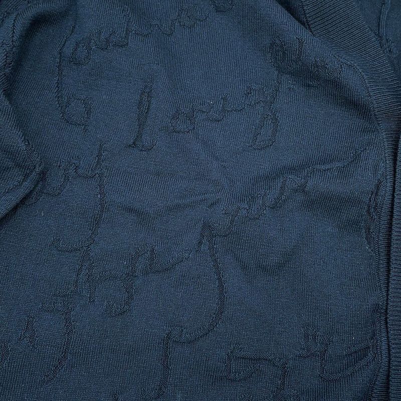 ベルルッティ カーディガン スクリット ジャカード シルク コットン メンズサイズM R27KCL81 Berluti トップス