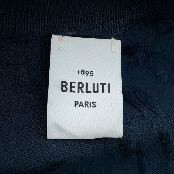 ベルルッティ カーディガン スクリット ジャカード シルク コットン メンズサイズM R27KCL81 Berluti トップス