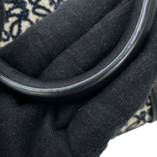 ロエベ ハンドバッグ アマソナ16 スクエア アナグラム キャンバス A039N21X03 2way 黒