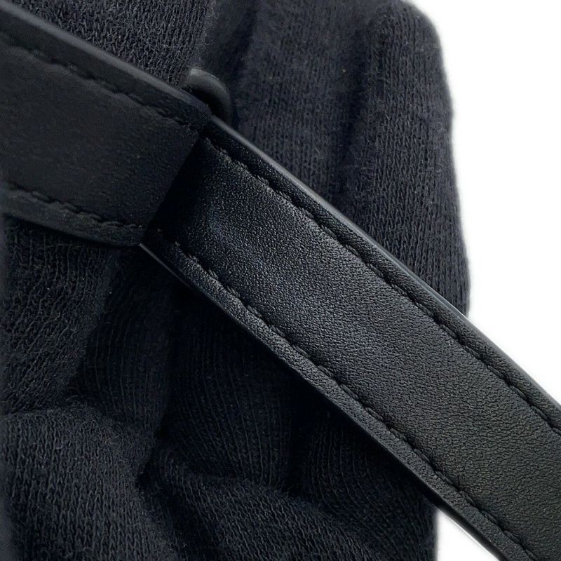 ロエベ ハンドバッグ アマソナ16 スクエア アナグラム キャンバス A039N21X03 2way 黒