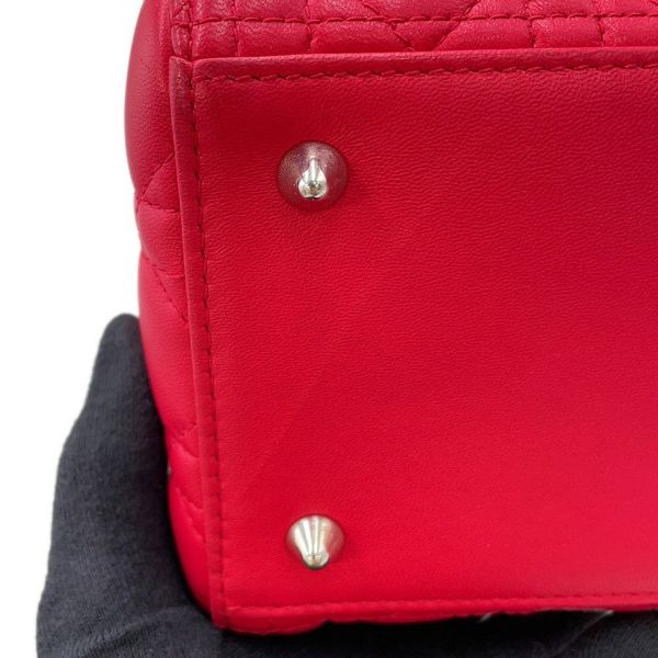 クリスチャン・ディオール ハンドバッグ レディディオール カナージュ ミディアム レザー Christian Dior 2way