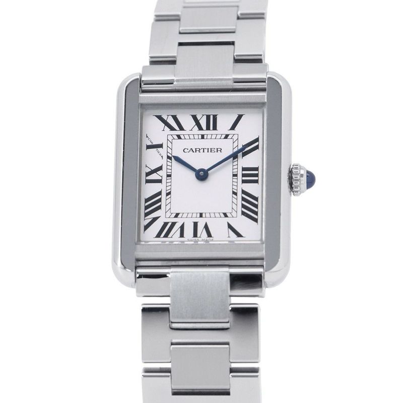 カルティエ タンクソロ SM W5200013 Cartier 腕時計 ウォッチ クォーツ レディース 白文字盤
