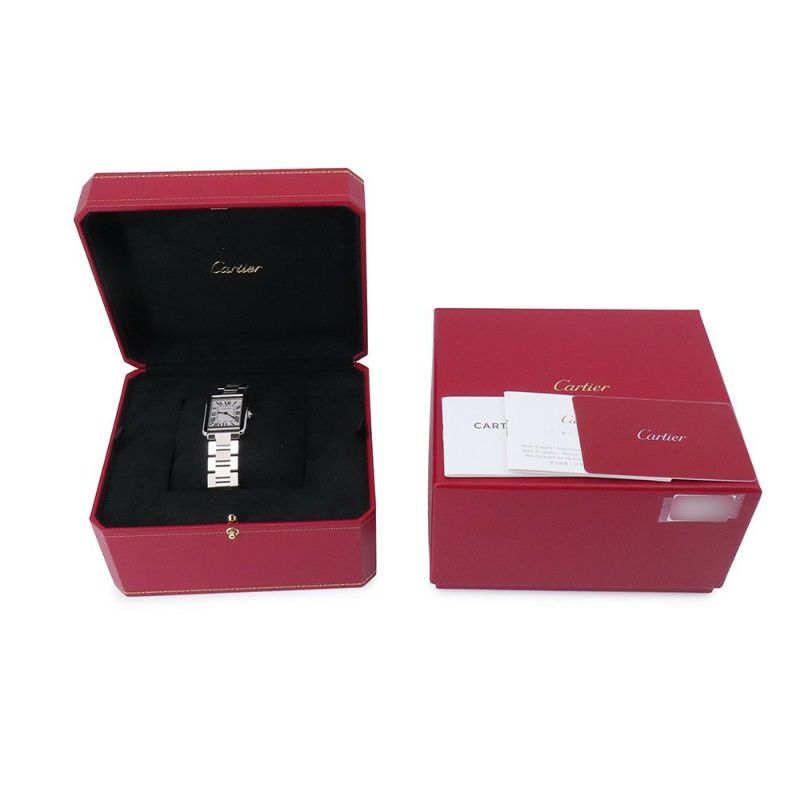 カルティエ タンクソロ SM W5200013 Cartier 腕時計 ウォッチ クォーツ レディース 白文字盤