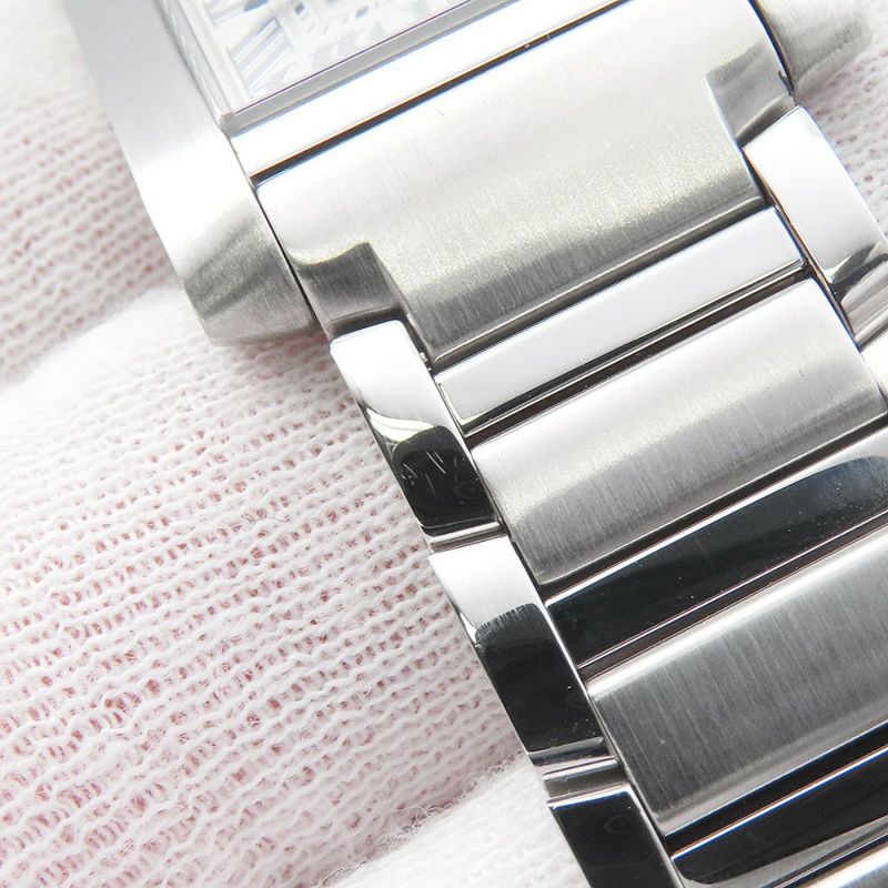 カルティエ タンク フランセーズ ウォッチ SM WSTA0065 Cartier クォーツ 腕時計 ウォッチ シルバー文字盤
