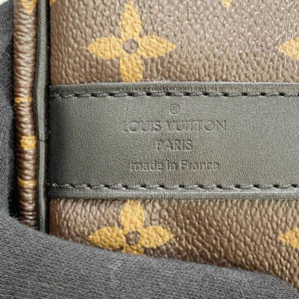 ルイヴィトン ボストンバッグ モノグラム・マカサー キーポル・バンドリエール55 M56714 LOUIS VUITTON 黒 ブラック