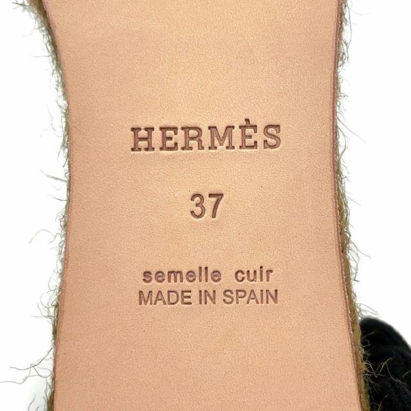 エルメス サンダル カタリア ウェッジソール エスパドリーユ レディースサイズ37 HERMES 靴