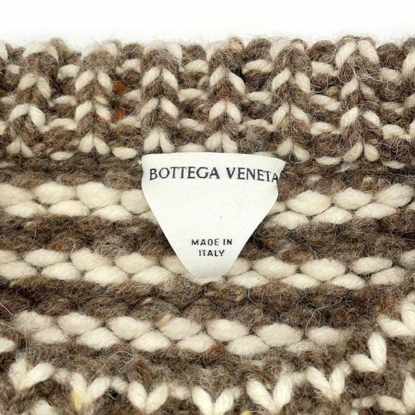 ボッテガヴェネタ セーター ジグザグ クルーネック ニット メンズサイズL 721234 BOTTEGA VENETA トップス ブラウン