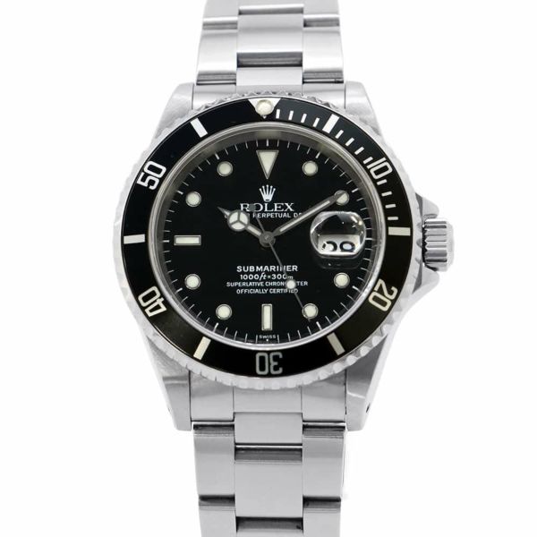 ロレックス サブマリーナ デイト A番 16610 ROLEX 腕時計 黒文字盤