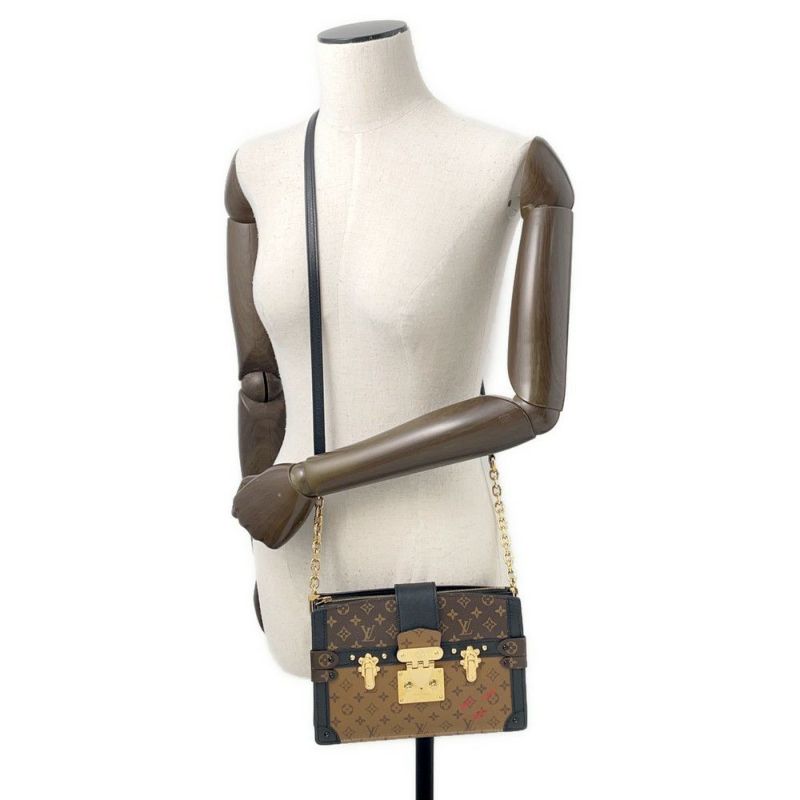 ルイヴィトン ショルダーバッグ モノグラム・リバース トランククラッチ M43596 LOUIS VUITTON