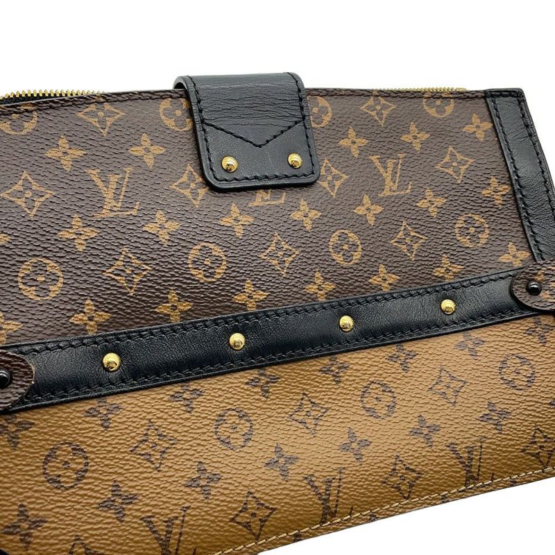ルイヴィトン ショルダーバッグ モノグラム・リバース トランククラッチ M43596 LOUIS VUITTON