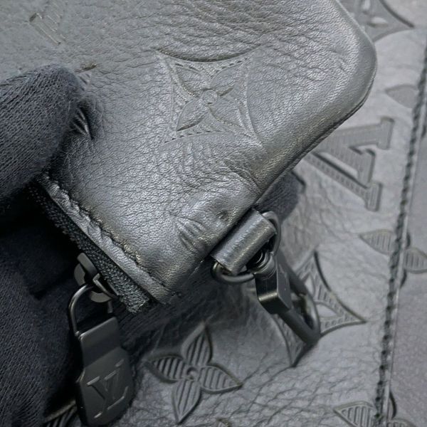 ルイヴィトン ショルダーバッグ モノグラム・シャドウ デュオ・メッセンジャー M69827 LOUIS VUITTON 黒 ブラック