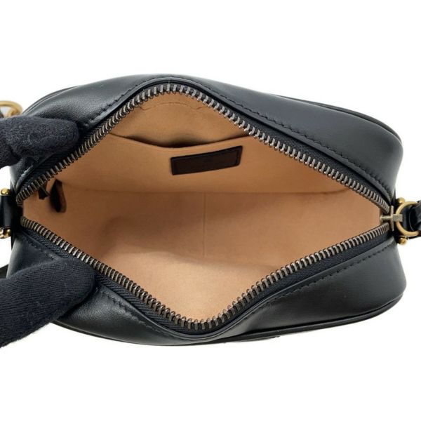 グッチ ショルダーバッグ GGマーモント キルティング ミニ レザー 448065 GUCCI バッグ 黒