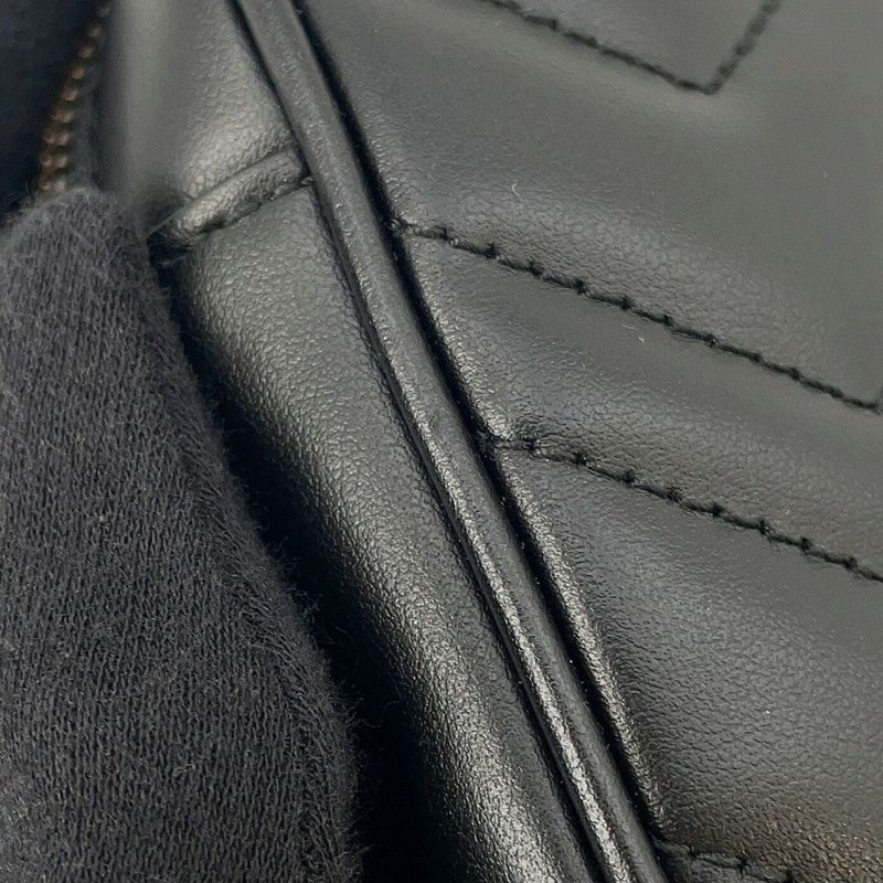 グッチ ショルダーバッグ GGマーモント キルティング ミニ レザー 448065 GUCCI バッグ 黒