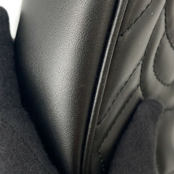 グッチ ショルダーバッグ GGマーモント キルティング ミニ レザー 448065 GUCCI バッグ 黒