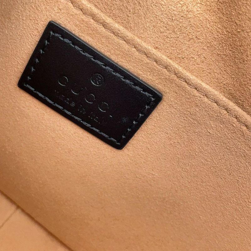 グッチ ショルダーバッグ GGマーモント キルティング ミニ レザー 448065 GUCCI バッグ 黒