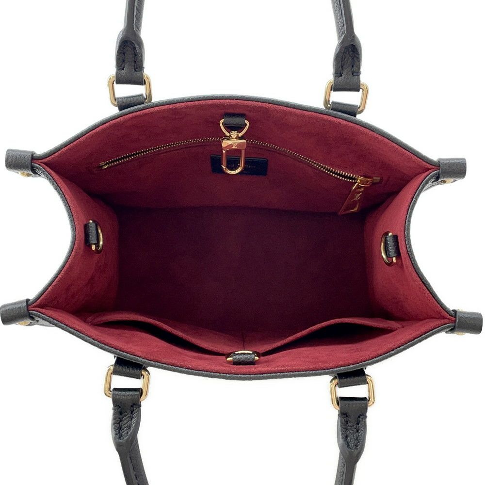 ルイヴィトン ハンドバッグ バイカラーモノグラム・アンプラント オンザゴー PM M45659 2way ショルダー 黒 ブラック