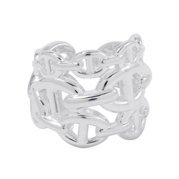 エルメス リング シェーヌダンクル アンシェネGM Enchainee SV925シルバー リングサイズ51 HERMES 指輪