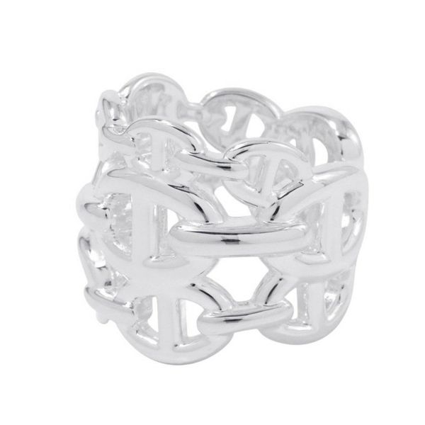 エルメス リング シェーヌダンクル アンシェネGM Enchainee SV925シルバー リングサイズ51 HERMES 指輪