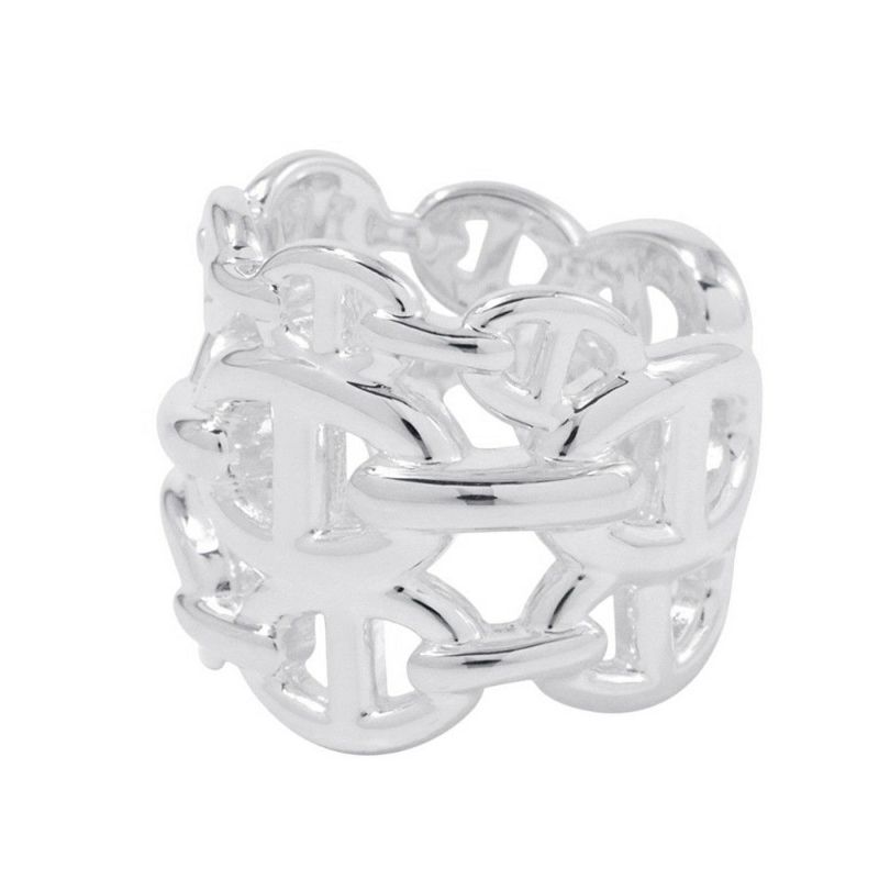 エルメス リング シェーヌダンクル アンシェネGM Enchainee SV925シルバー リングサイズ51 HERMES 指輪