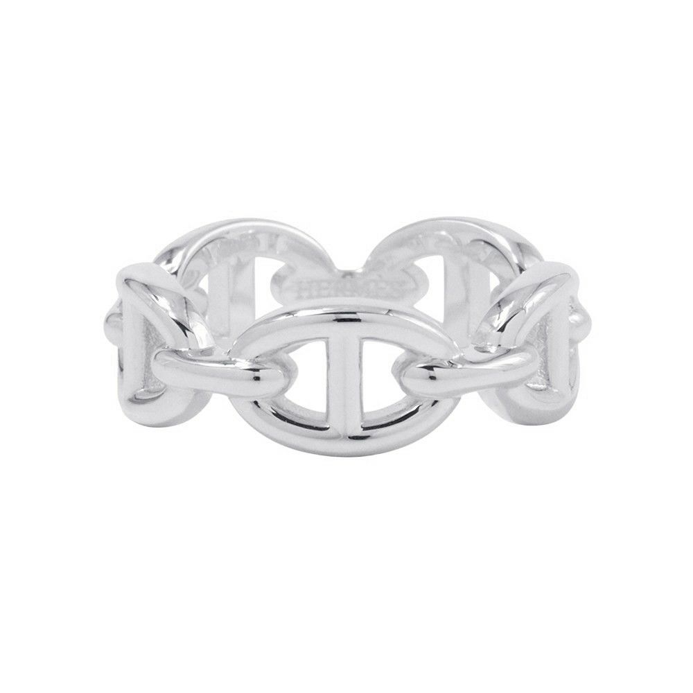 エルメス リング シェーヌダンクル アンシェネPM Enchainee SV925シルバー リングサイズ52 HERMES ジュエリー