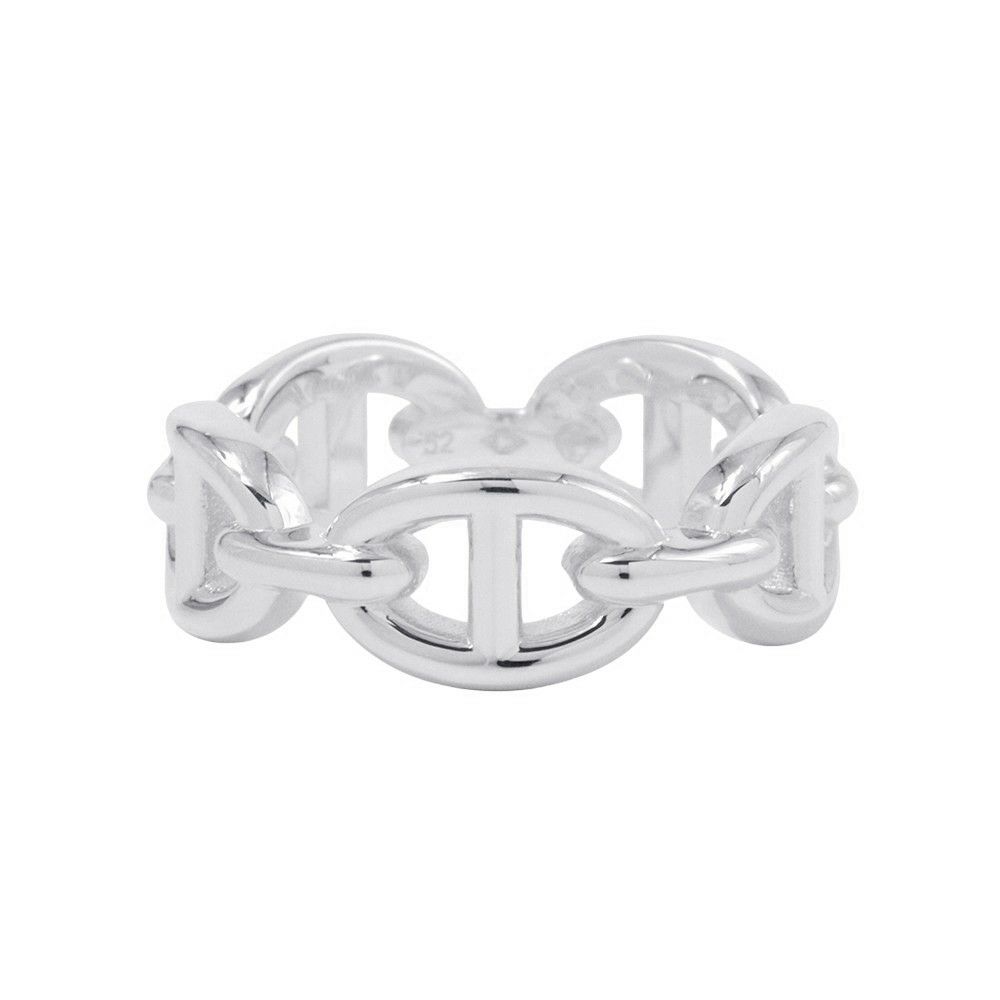 エルメス リング シェーヌダンクル アンシェネPM Enchainee SV925シルバー リングサイズ52 HERMES ジュエリー