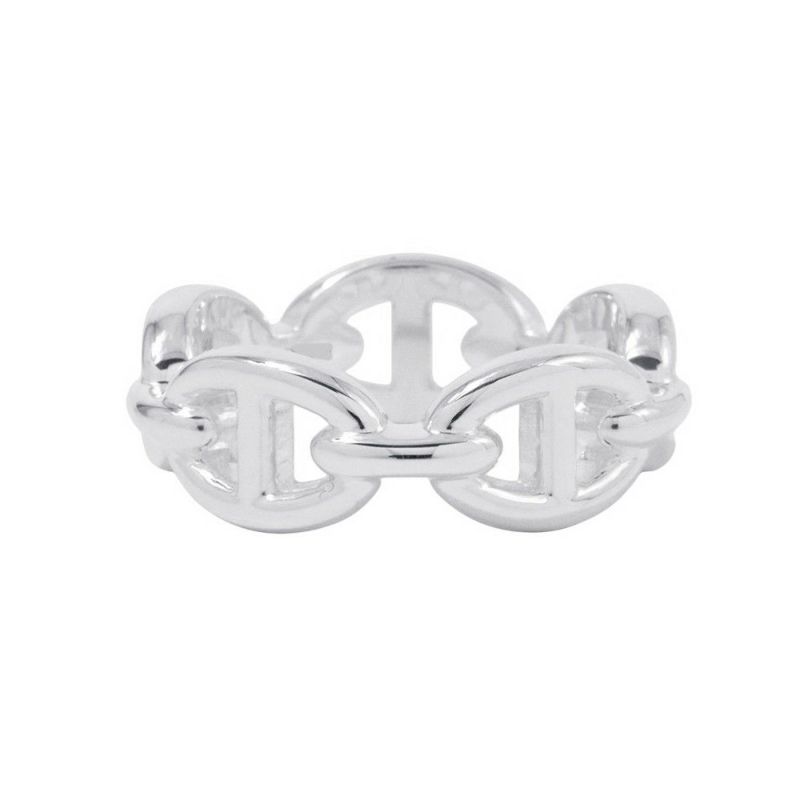 エルメス リング シェーヌダンクル アンシェネPM Enchainee SV925シルバー リングサイズ52 HERMES ジュエリー