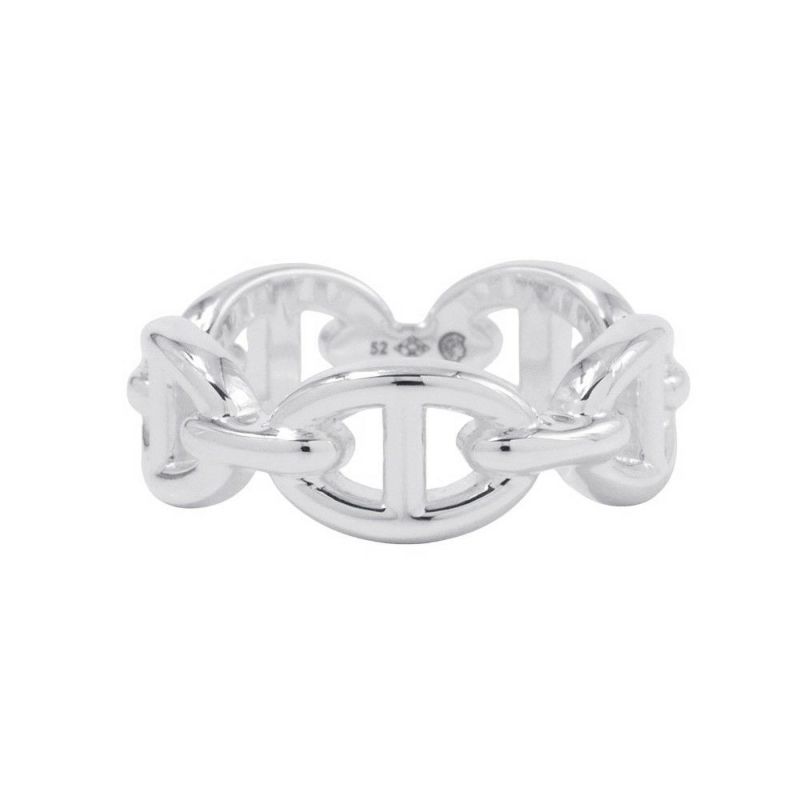 エルメス リング シェーヌダンクル アンシェネPM Enchainee SV925シルバー リングサイズ52 HERMES ジュエリー