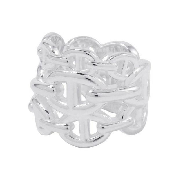 エルメス リング シェーヌダンクル アンシェネGM Enchainee SV925シルバー リングサイズ53 HERMES 指輪