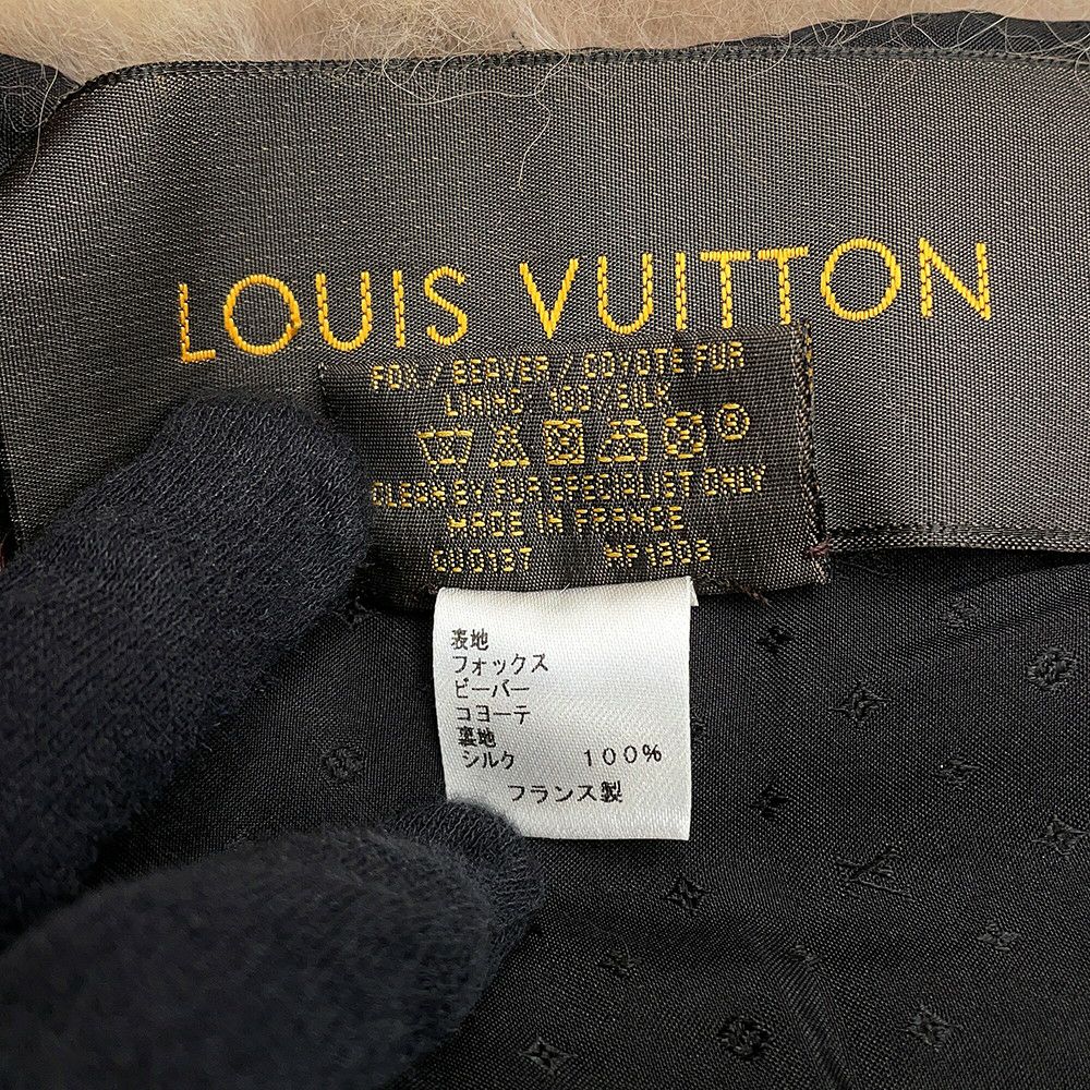 ルイヴィトン マフラー エシャルプ フルール エッセンシャル MP1908 LOUIS VUITTON ファー