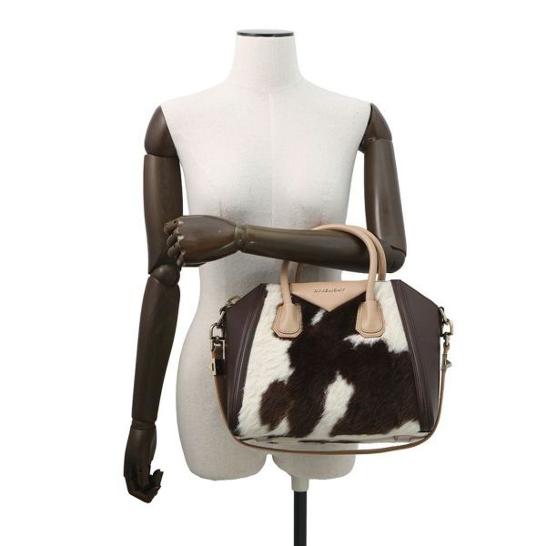 ジバンシー ハンドバッグ アンティゴナ レザー ハラコ GIVENCHY 2wayショルダー