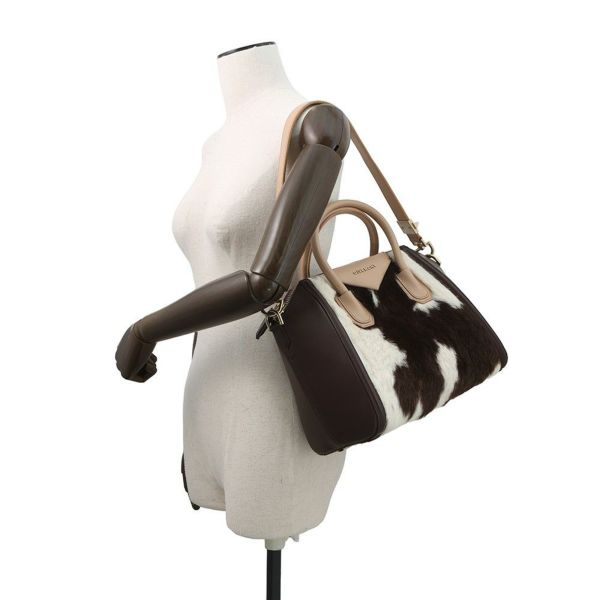 ジバンシー ハンドバッグ アンティゴナ レザー ハラコ GIVENCHY 2wayショルダー