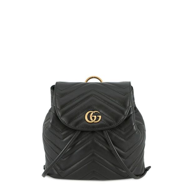 グッチ リュック GGマーモント レザー 528129 GUCCI バッグ 黒