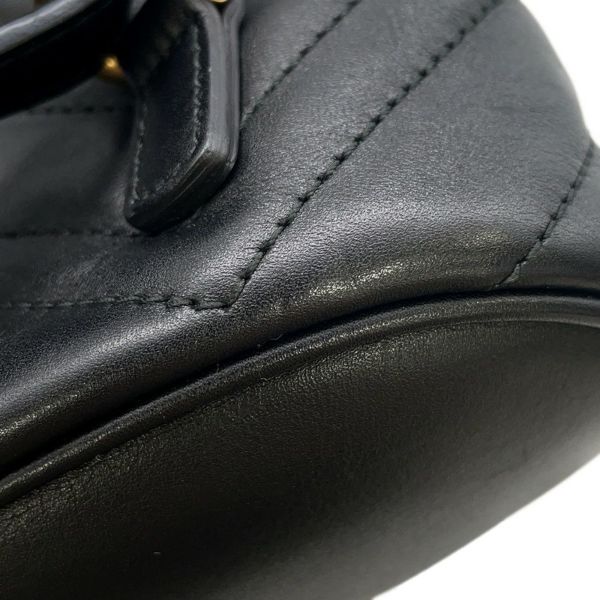 グッチ リュック GGマーモント レザー 528129 GUCCI バッグ 黒